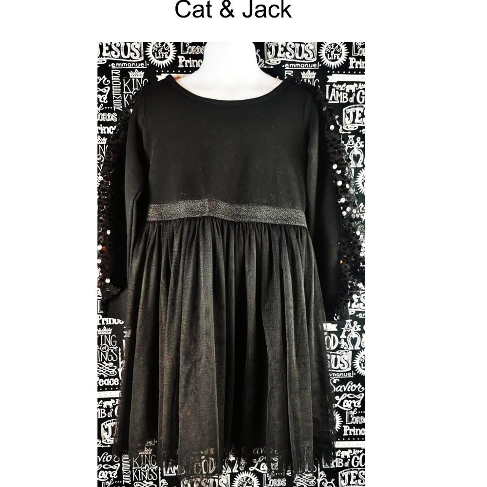 Cat & Jack Sequence Dress Sz XS (4/5)